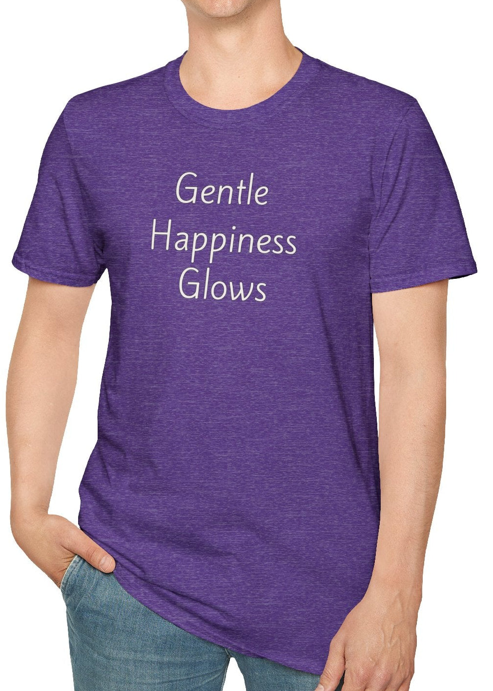 Gentle Happiness Glows - Unisex T-shirt - Soft Style 100% Cotton