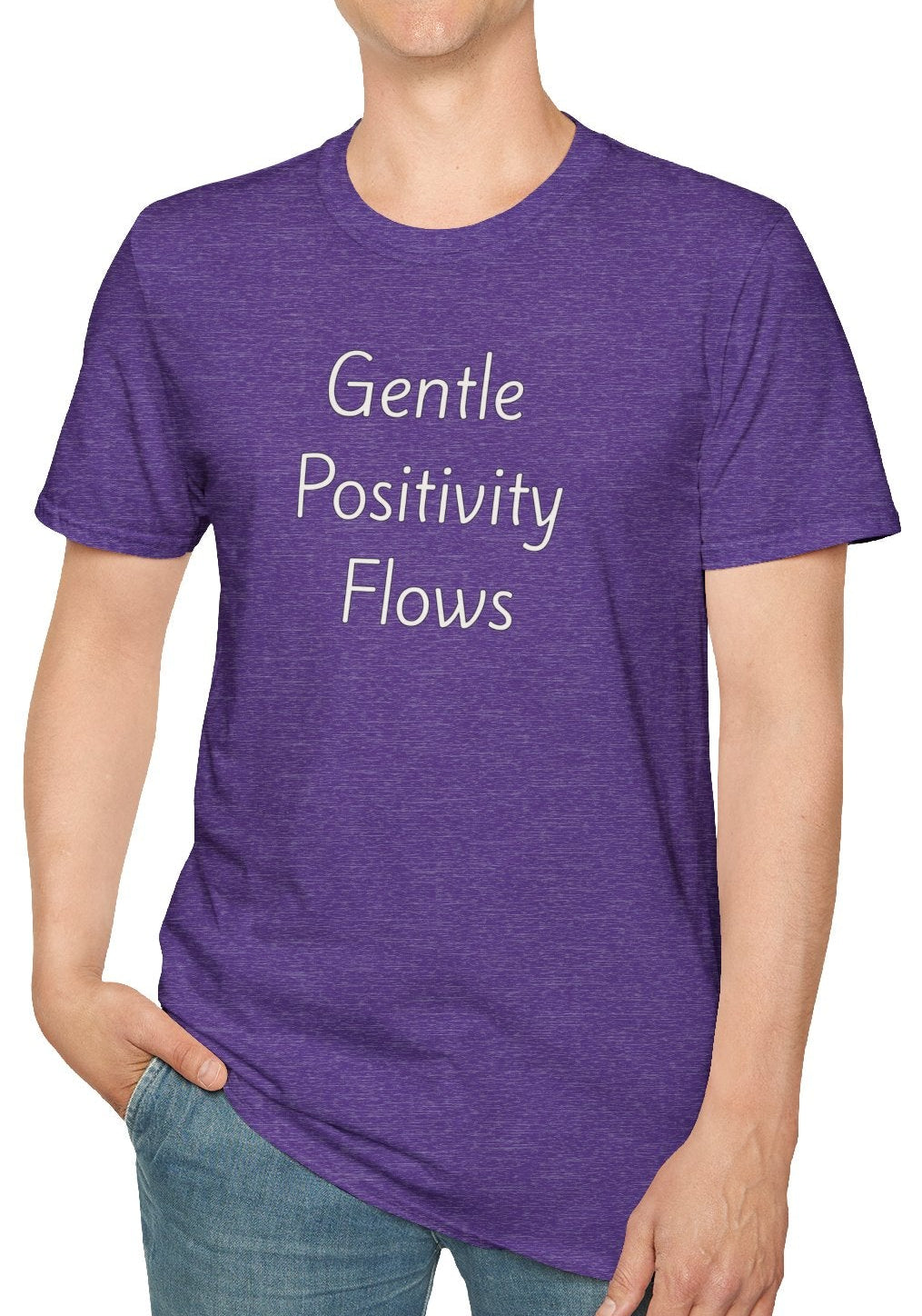 Gentle Positivity Flows - Unisex T-shirt - Soft Style 100% Cotton
