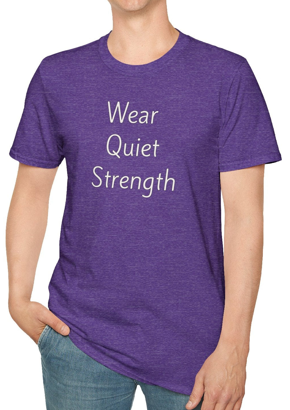 Wear Quiet Strength - Unisex T-shirt - Soft Style 100% Cotton
