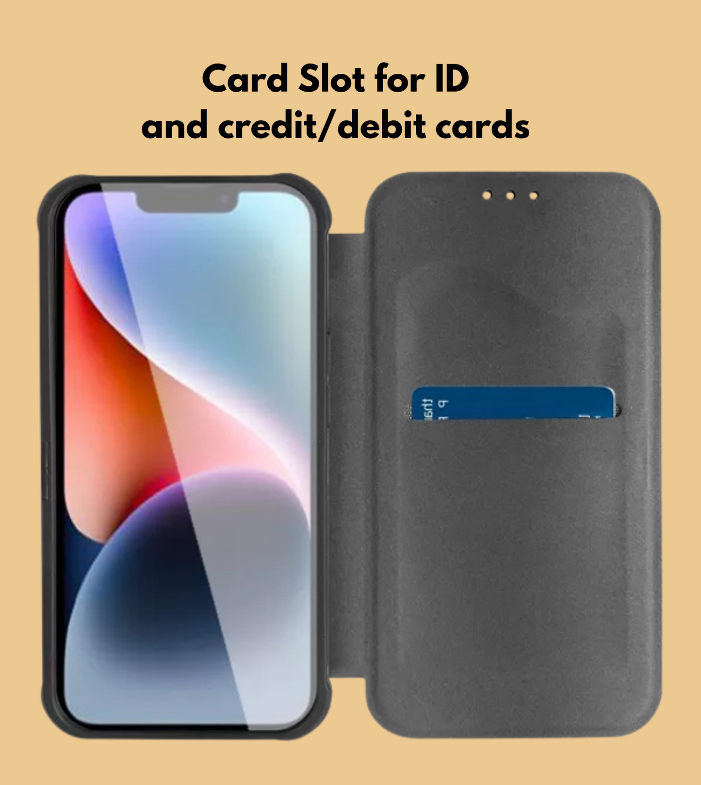 Reiko Purple Magnetic Wallet Case for iPhone 14 Plus – Elegant PU Leather Protection with Card Holder & Kickstand