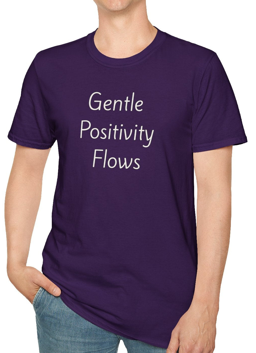 Gentle Positivity Flows - Unisex T-shirt - Soft Style 100% Cotton
