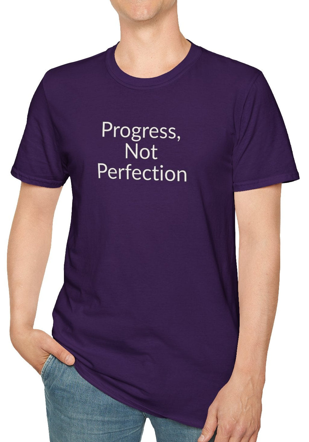 Progress, Not Perfection - Unisex T-shirt - Soft Style 100% Cotton