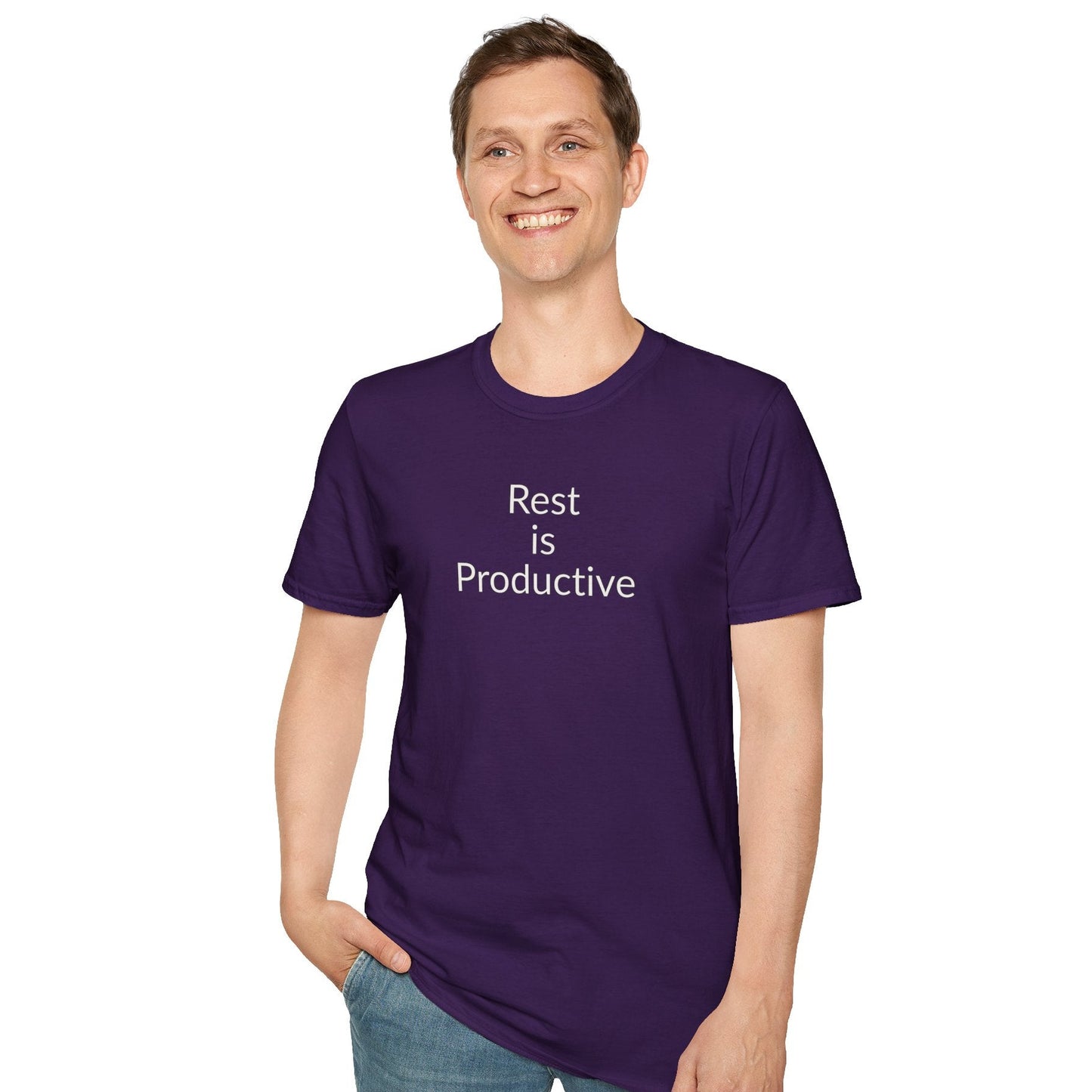 Rest Is Productive - Unisex T-shirt - Soft Style 100% Cotton