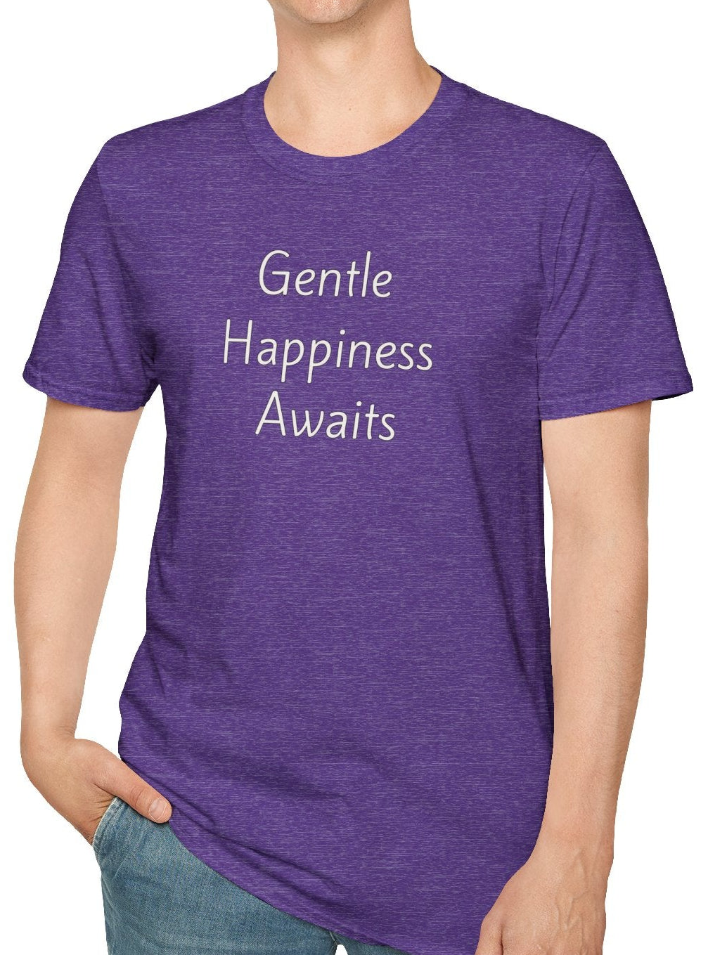Gentle Happiness Awaits - Unisex T-shirt - Soft Style 100% Cotton