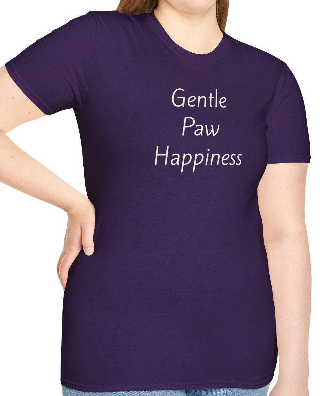 Gentle Paw Happiness - Unisex T-shirt - Soft Style 100% Cotton