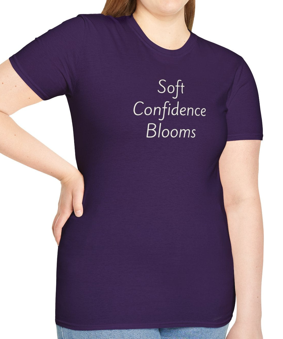 Soft Confidence Blooms - Unisex T-shirt - Soft Style 100% Cotton
