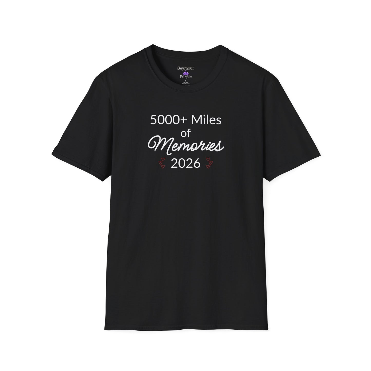 5000+ Miles of Memories 2026 Short Sleeve Unisex 100% Cotton T-Shirt