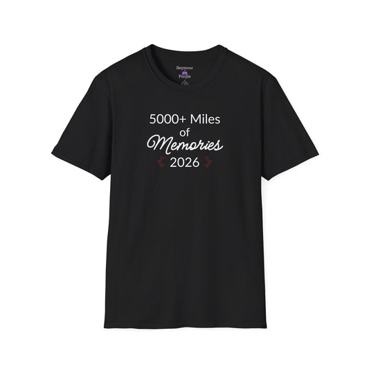 5000+ Miles of Memories 2026 Short Sleeve Unisex 100% Cotton T-Shirt