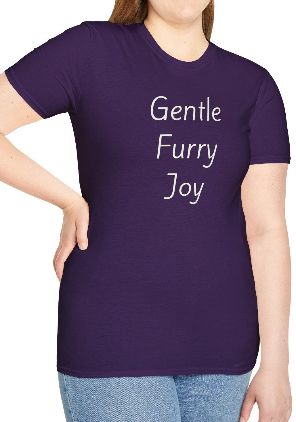Gentle Furry Joy - Unisex T-shirt - Soft Style 100% Cotton