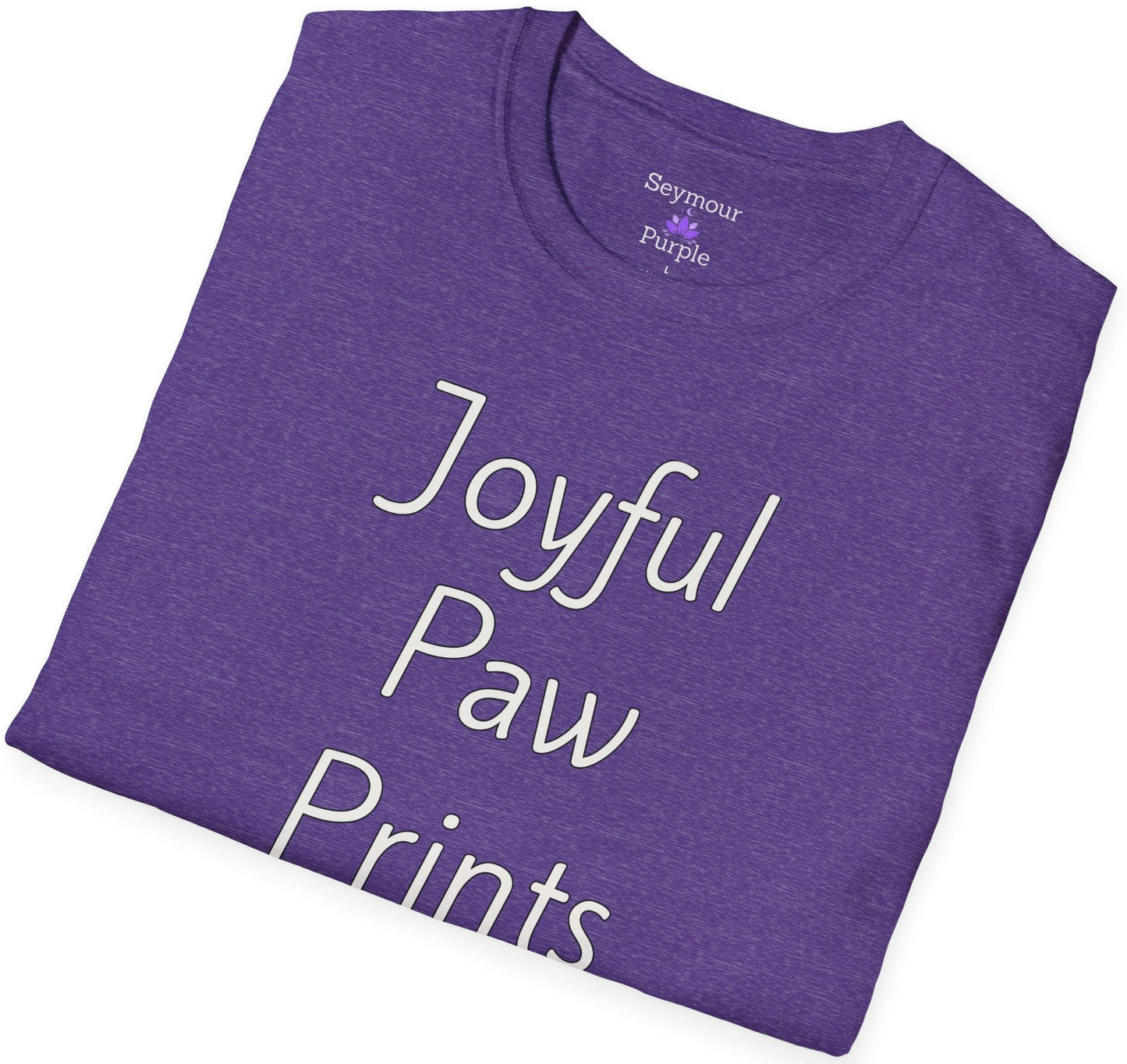 Joyful Paw Prints - Unisex T-shirt - Soft Style 100% Cotton