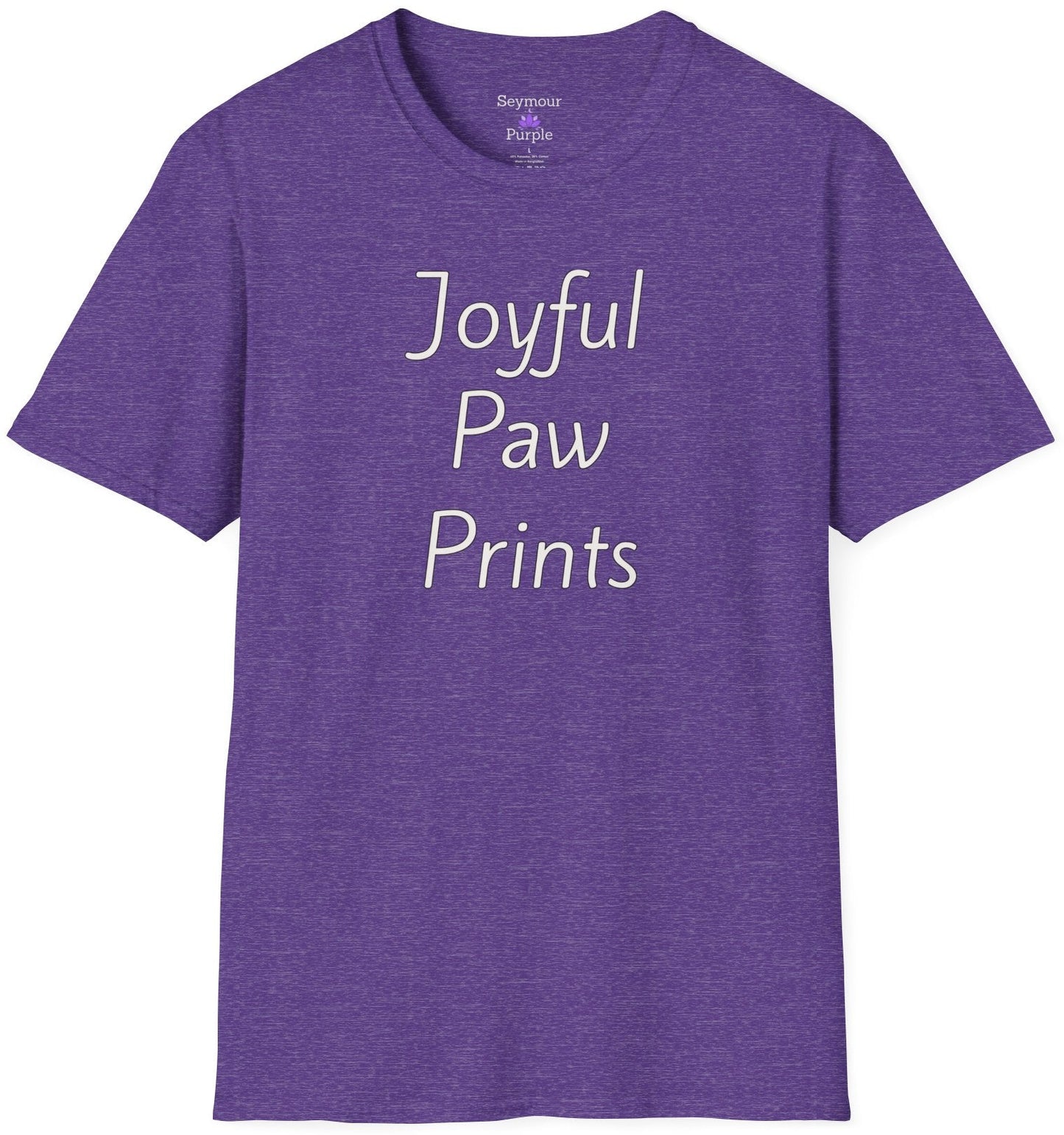 Joyful Paw Prints - Unisex T-shirt - Soft Style 100% Cotton
