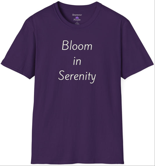 Bloom in Serenity - Unisex T-shirt - Soft Style 100% Cotton