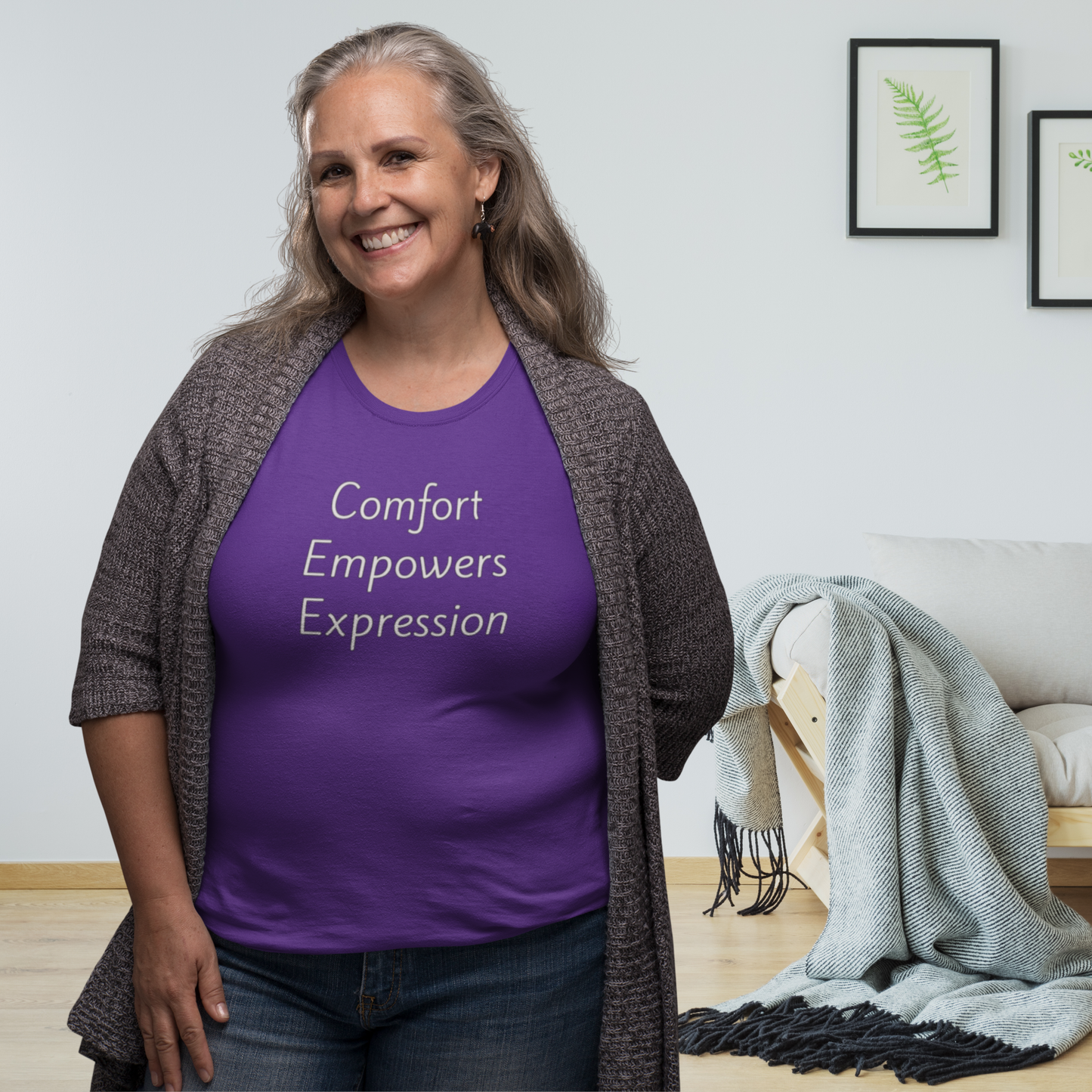 Comfort Empowers Expression - Unisex T-shirt - Soft Style 100% Cotton