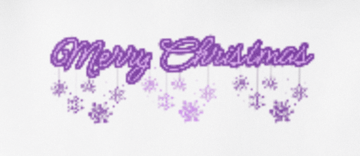 Merry Christmas and Snowflakes All in Purple Unisex Youth Pullover Hoodie