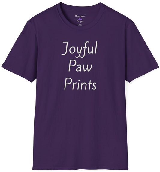 Joyful Paw Prints - Unisex T-shirt - Soft Style 100% Cotton