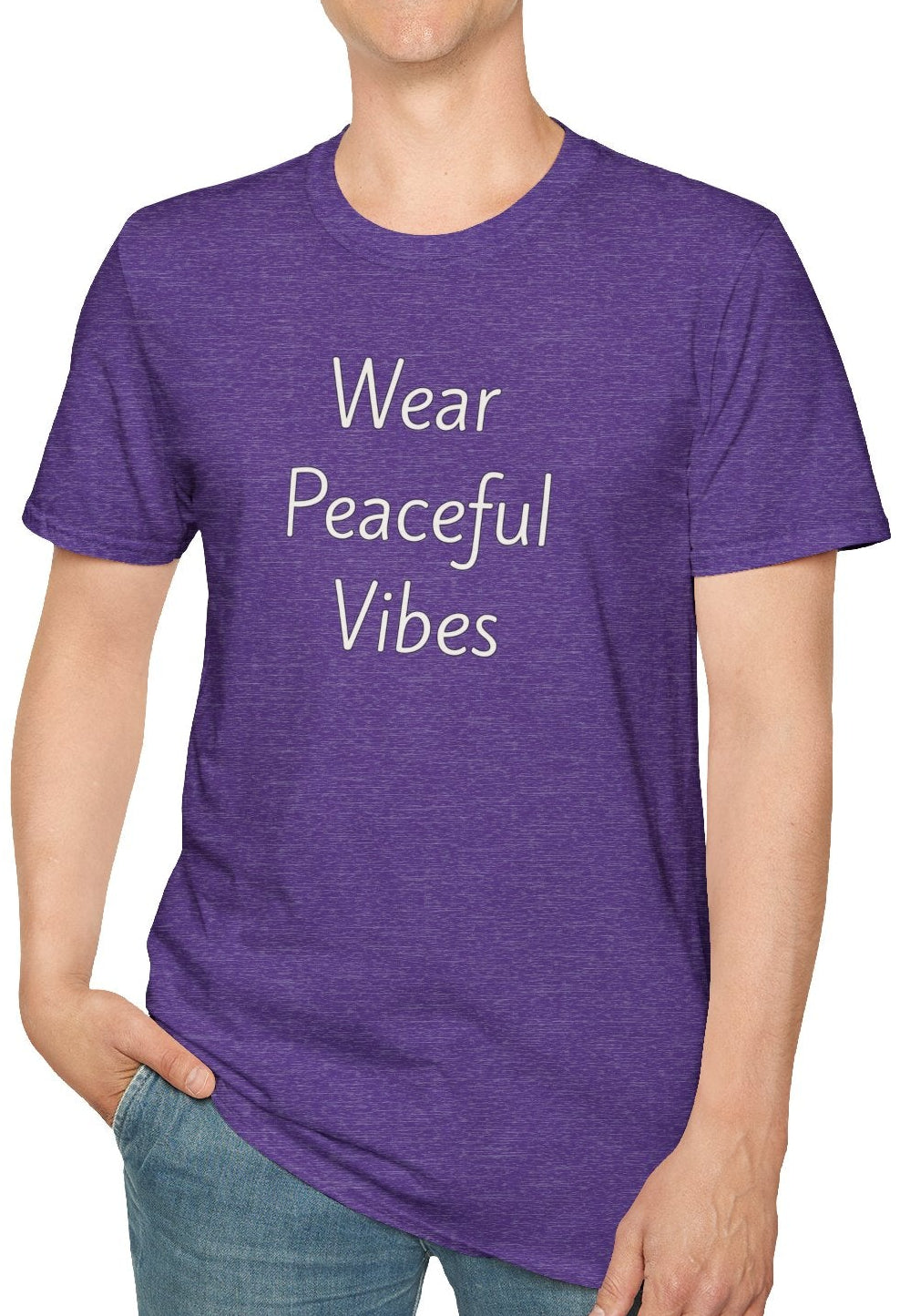 Wear Peaceful Vibes - Unisex T-shirt - Soft Style 100% Cotton