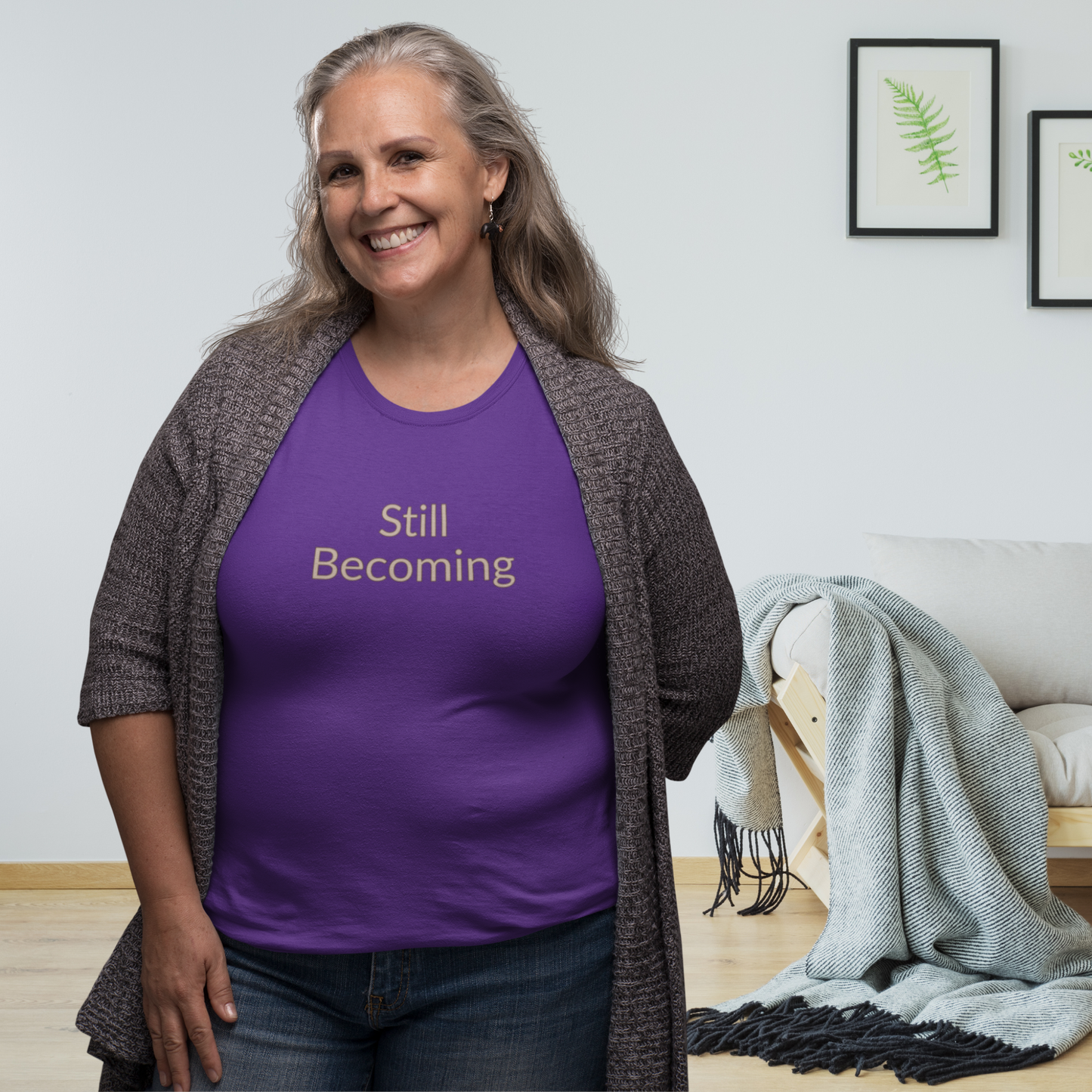 Still Becoming - Unisex Purple Statement T-shirt 100% Cotton