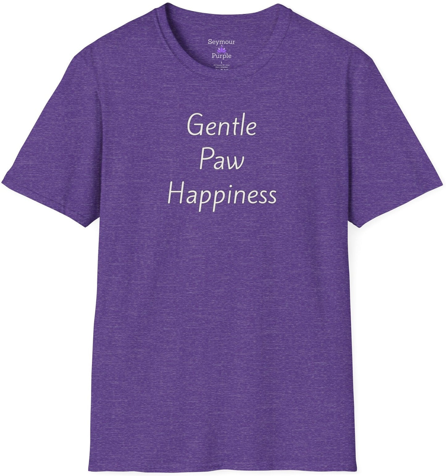 Gentle Paw Happiness - Unisex T-shirt - Soft Style 100% Cotton