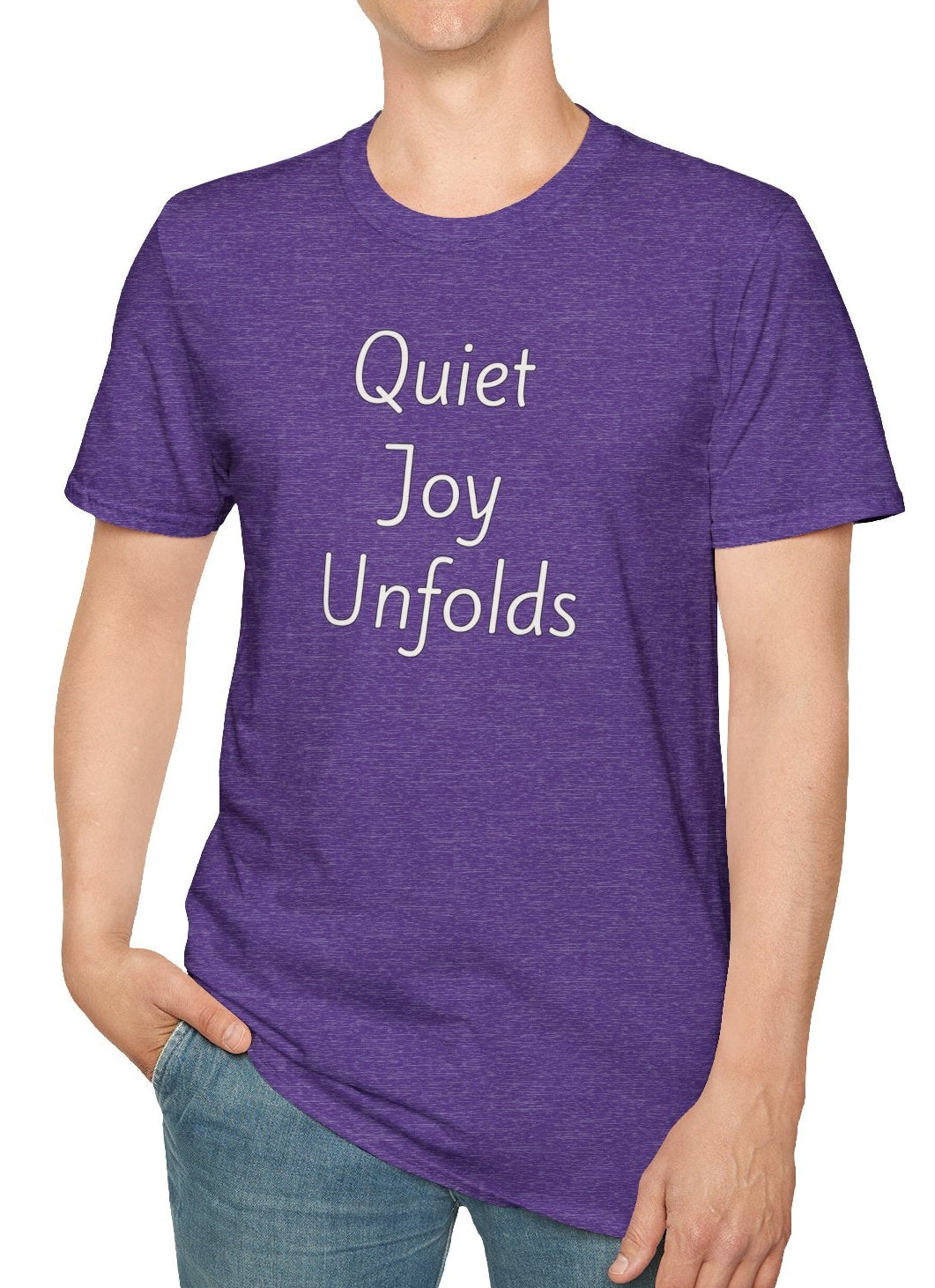 Quiet Joy Unfolds - Unisex T-shirt - Soft Style 100% Cotton