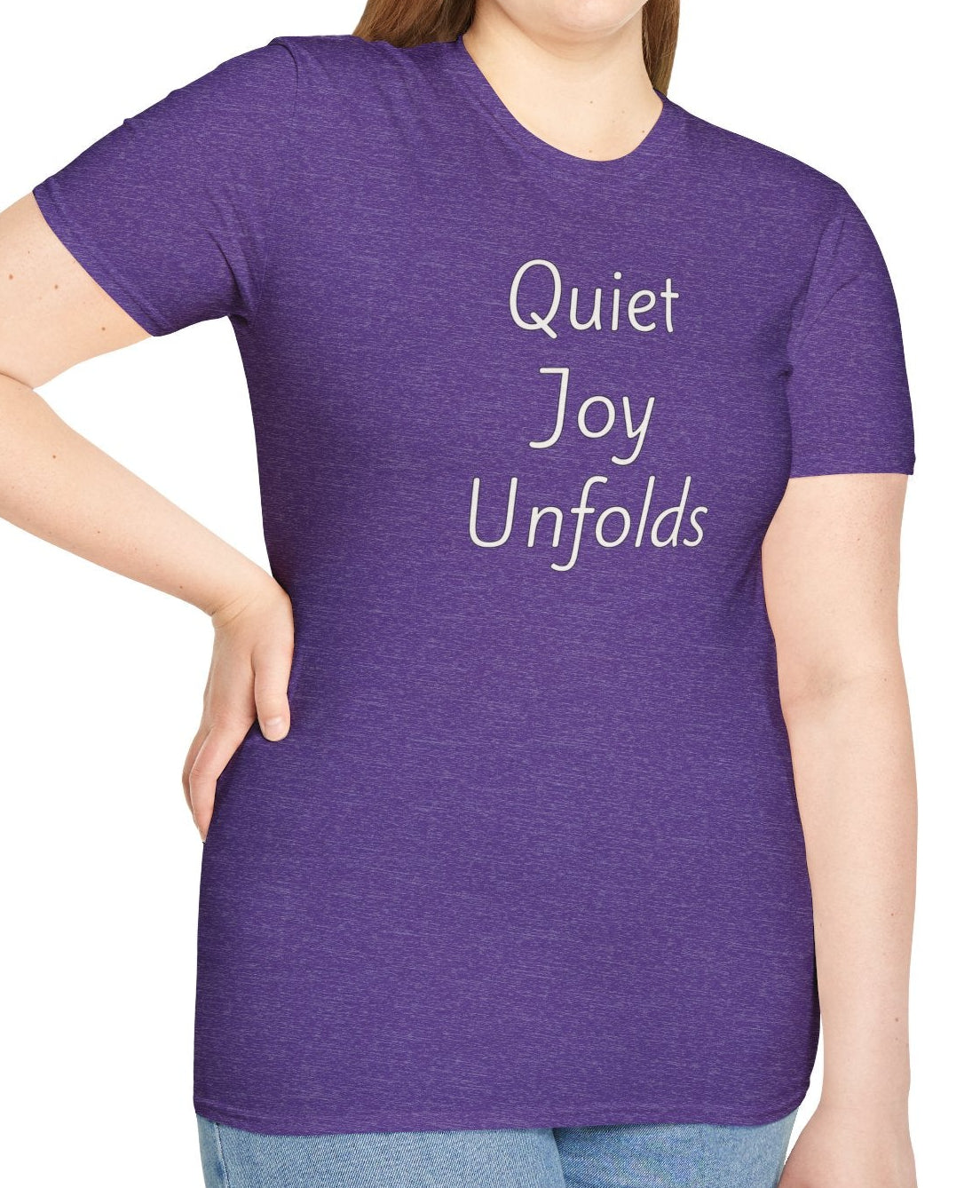 Quiet Joy Unfolds - Unisex T-shirt - Soft Style 100% Cotton