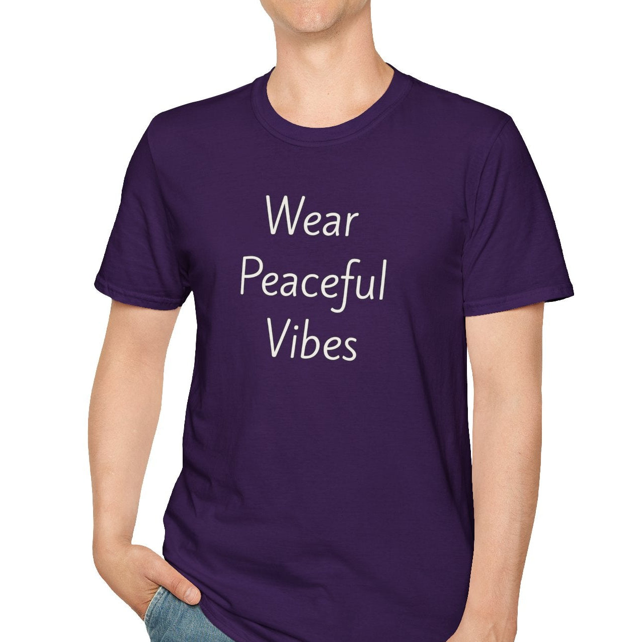 Wear Peaceful Vibes - Unisex T-shirt - Soft Style 100% Cotton