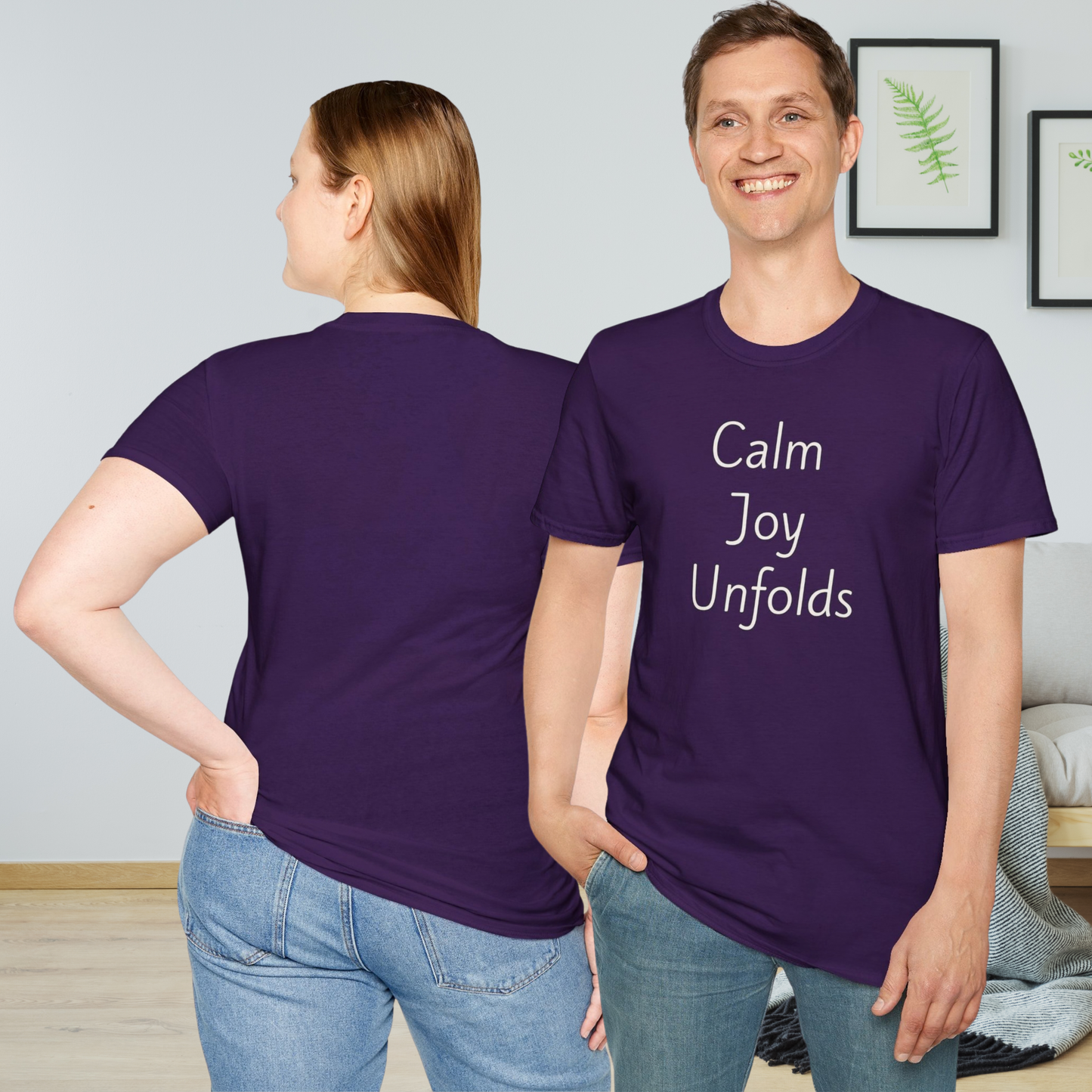 Calm Joy Unfolds - Unisex T-shirt - Soft Style 100% Cotton