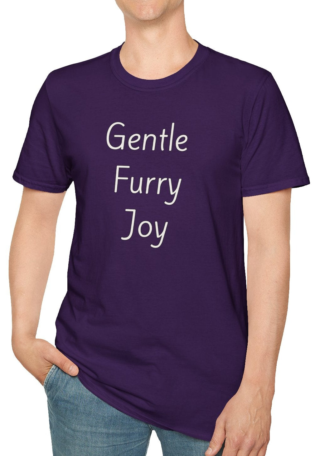 Gentle Furry Joy - Unisex T-shirt - Soft Style 100% Cotton