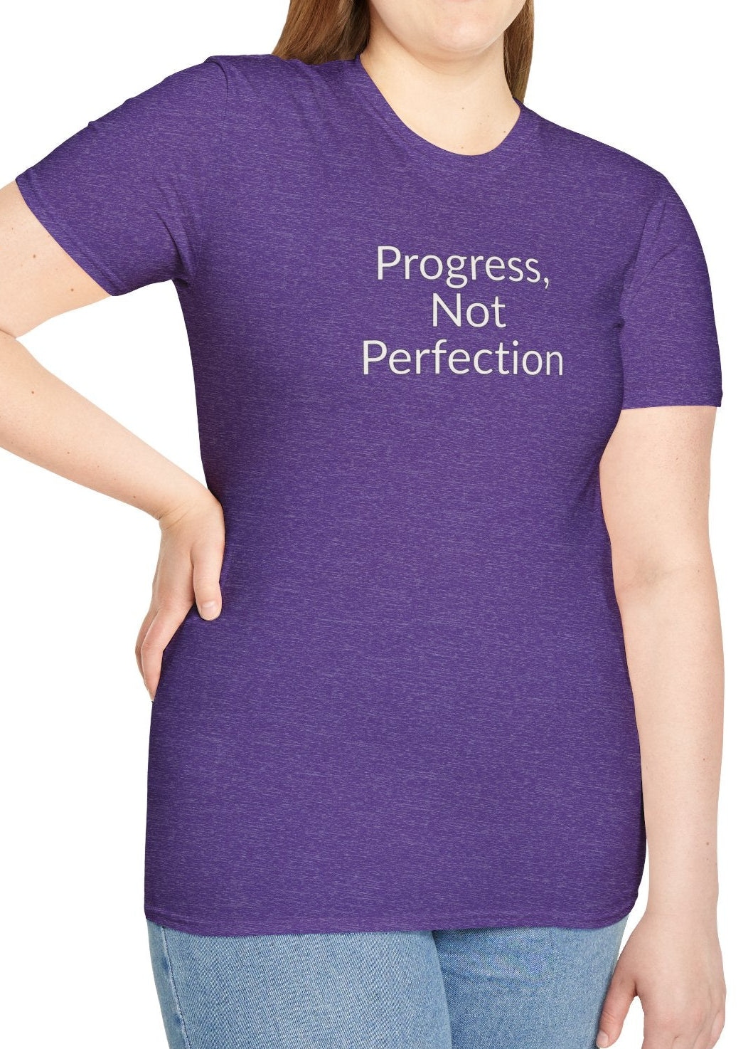 Progress, Not Perfection - Unisex T-shirt - Soft Style 100% Cotton