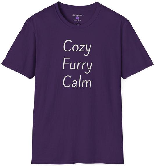 Cozy Furry Calm - Unisex T-shirt - Soft Style 100% Cotton