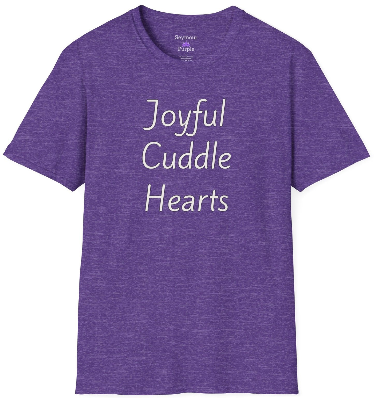 Joyful Cuddle Hearts - Unisex T-shirt - Soft Style 100% Cotton