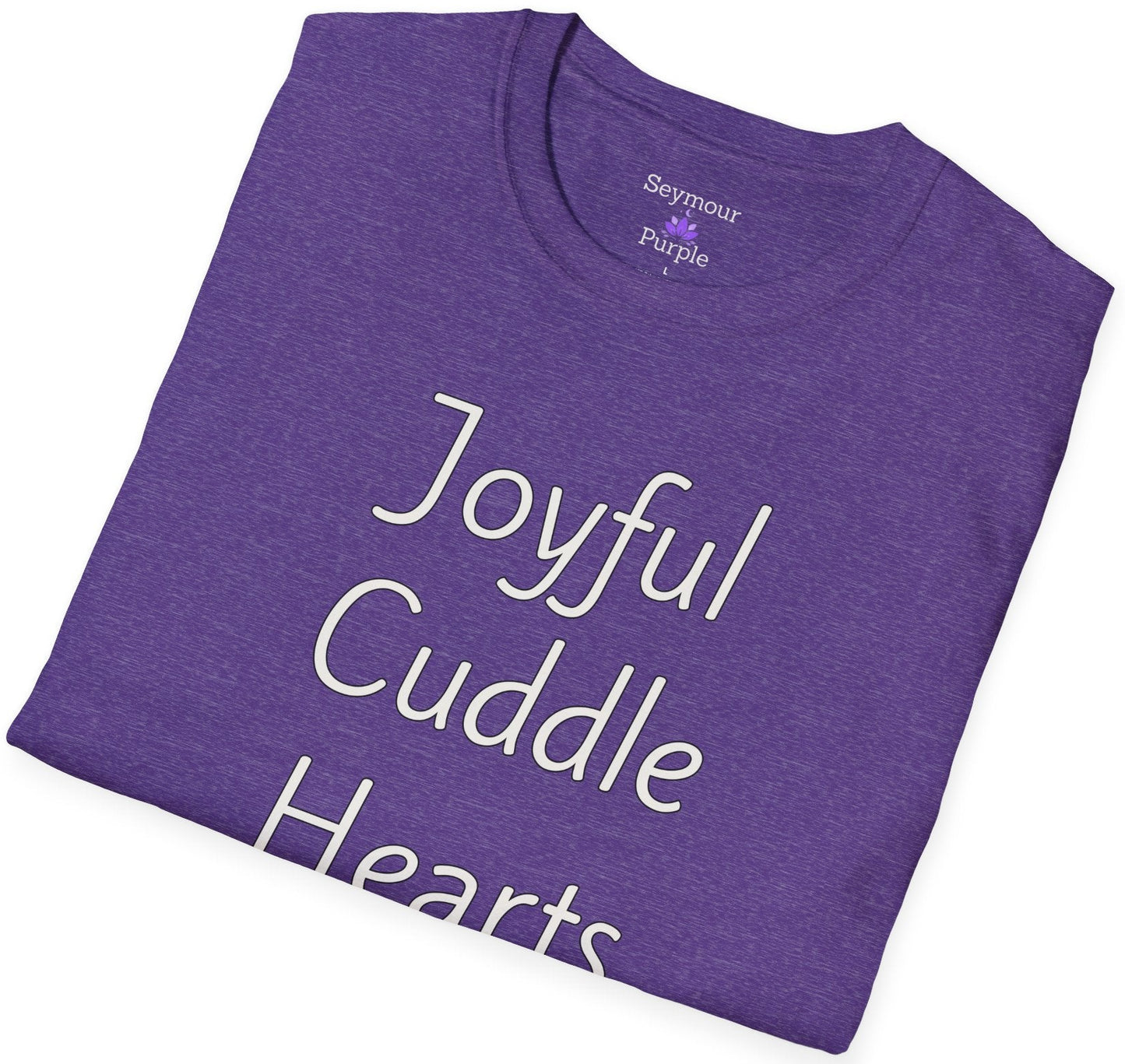 Joyful Cuddle Hearts - Unisex T-shirt - Soft Style 100% Cotton