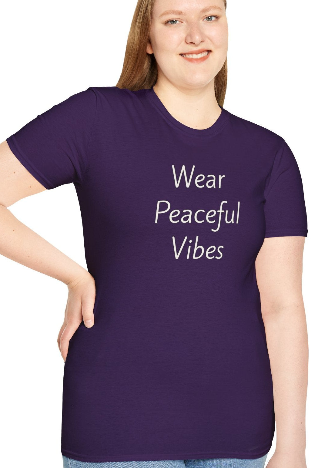 Wear Peaceful Vibes - Unisex T-shirt - Soft Style 100% Cotton