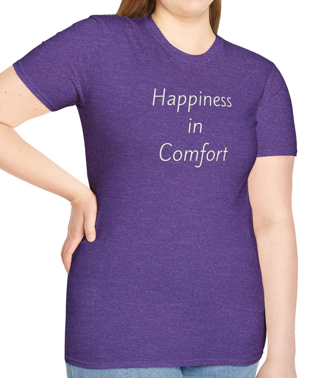 Happiness in Comfort - Unisex T-shirt - Soft Style 100% Cotton