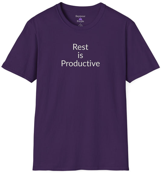 Rest Is Productive - Unisex T-shirt - Soft Style 100% Cotton