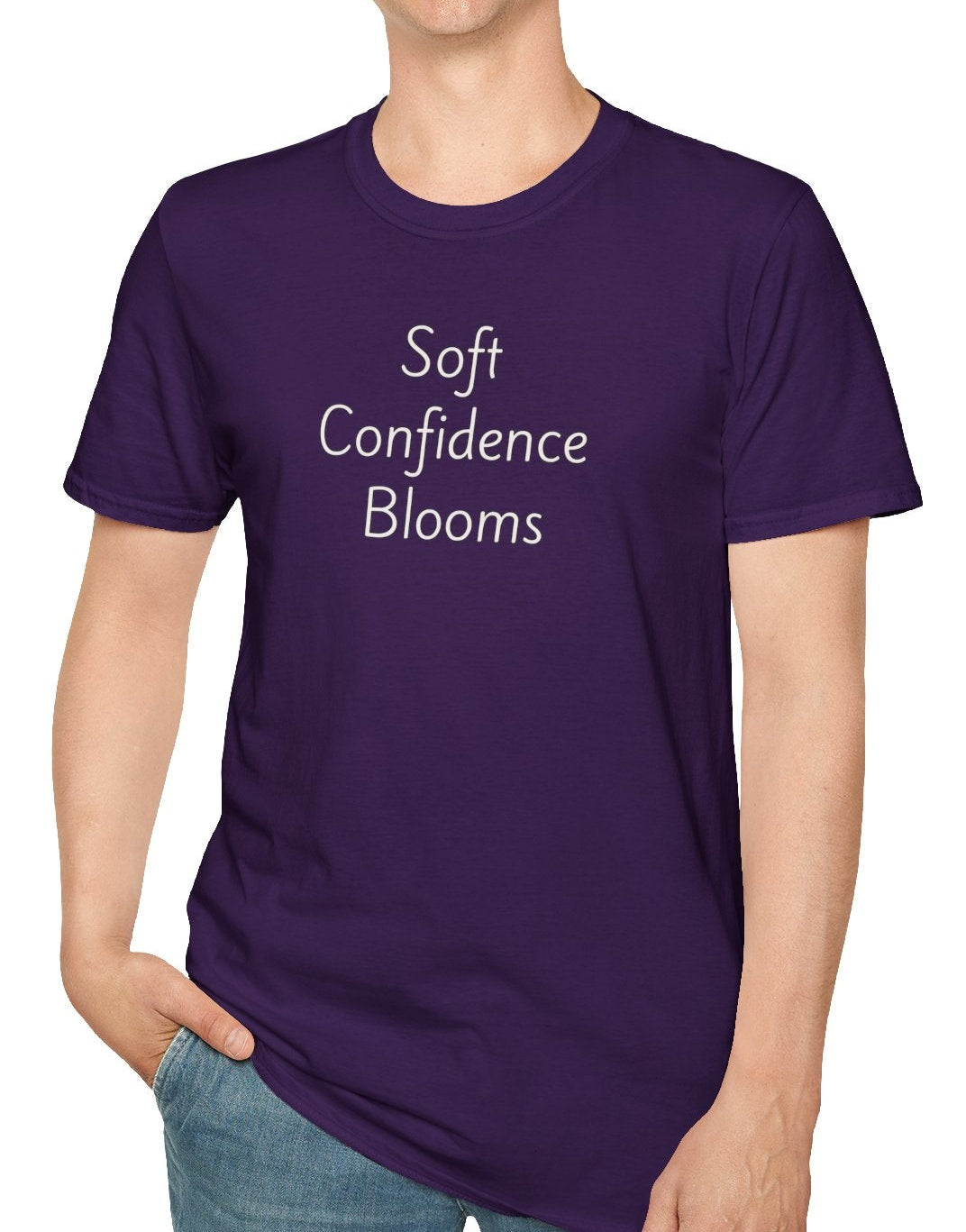 Soft Confidence Blooms - Unisex T-shirt - Soft Style 100% Cotton