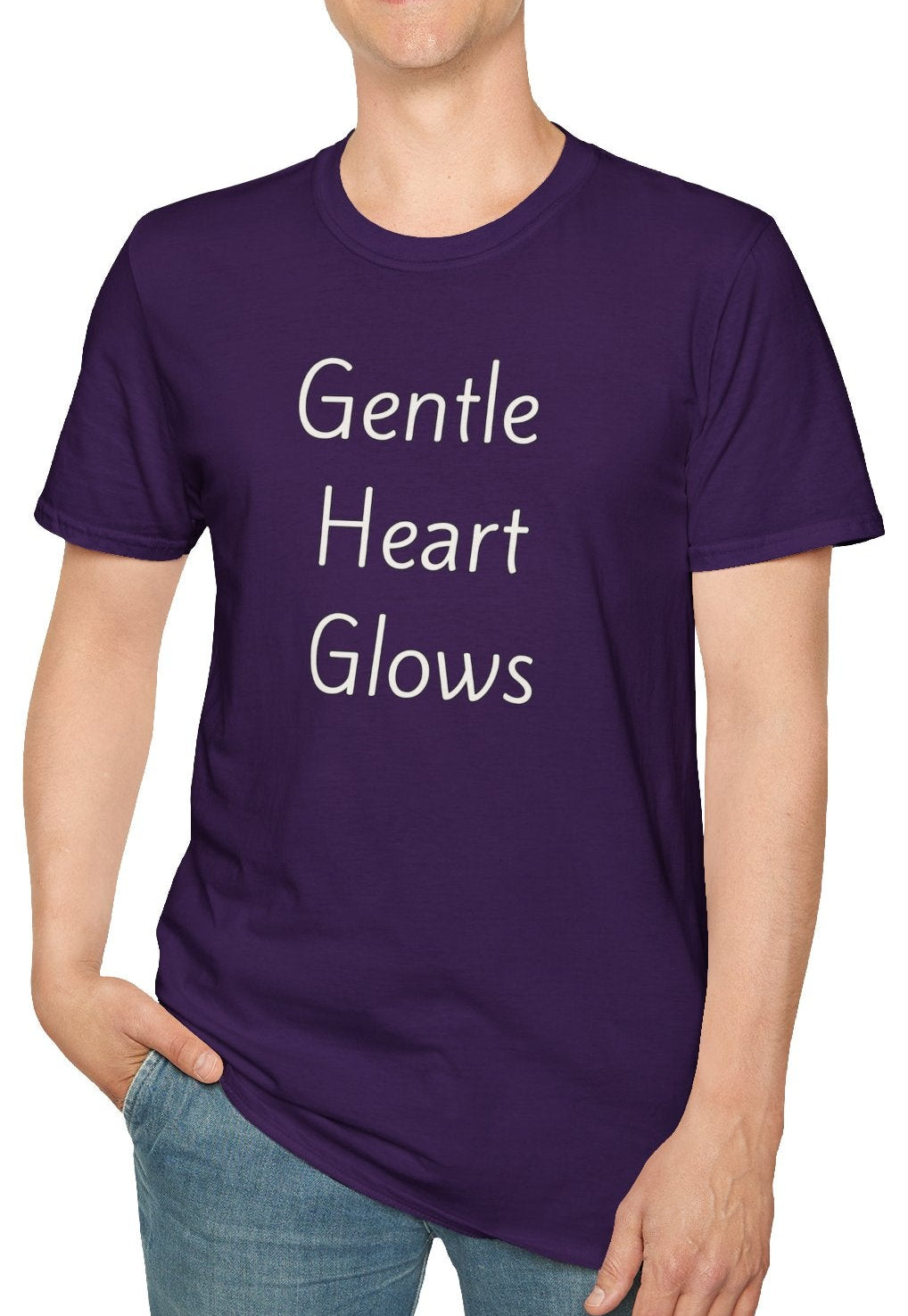 Gentle Heart Glows - Unisex T-shirt - Soft Style 100% Cotton