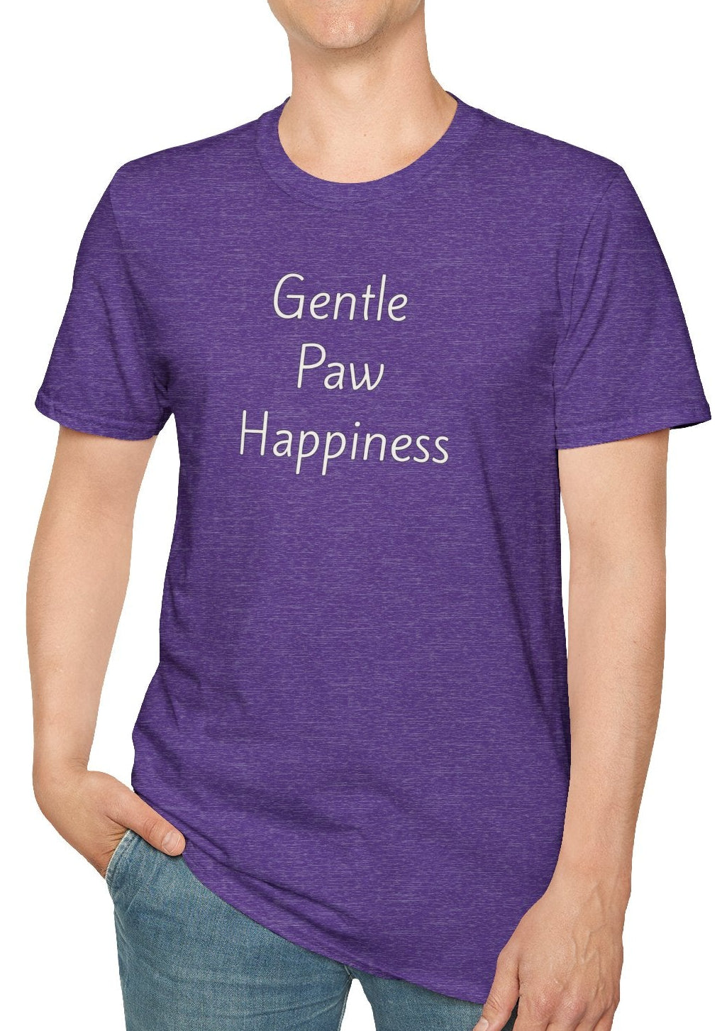 Gentle Paw Happiness - Unisex T-shirt - Soft Style 100% Cotton