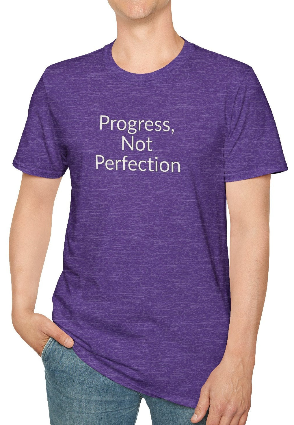 Progress, Not Perfection - Unisex T-shirt - Soft Style 100% Cotton