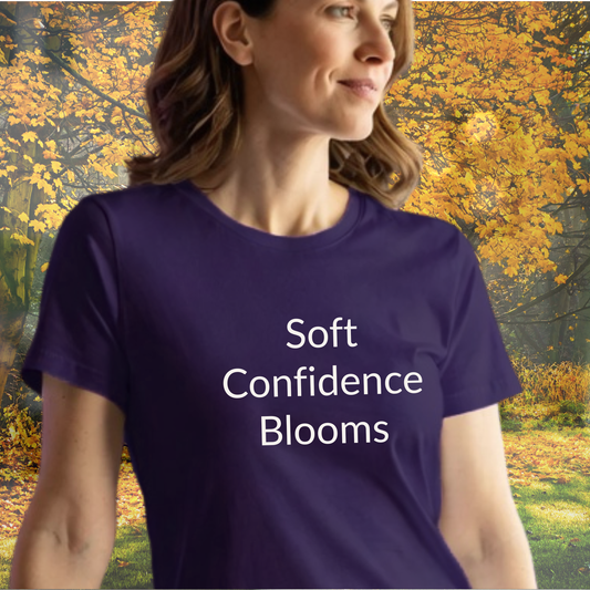 Soft Confidence Blooms - Unisex T-shirt - Soft Style 100% Cotton