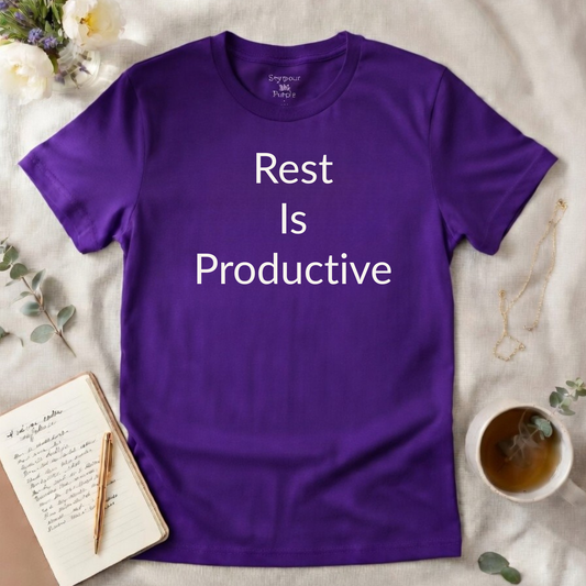 Rest Is Productive - Unisex T-shirt - Soft Style 100% Cotton