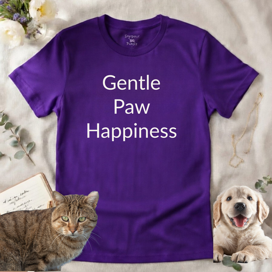 Gentle Paw Happiness - Unisex T-shirt - Soft Style 100% Cotton