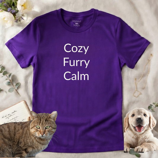 Cozy Furry Calm - Unisex T-shirt - Soft Style 100% Cotton
