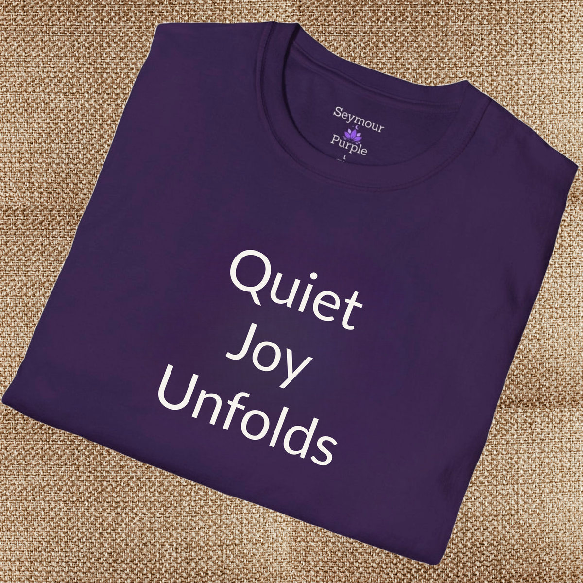 Quiet Joy Unfolds - Unisex T-shirt - Soft Style 100% Cotton