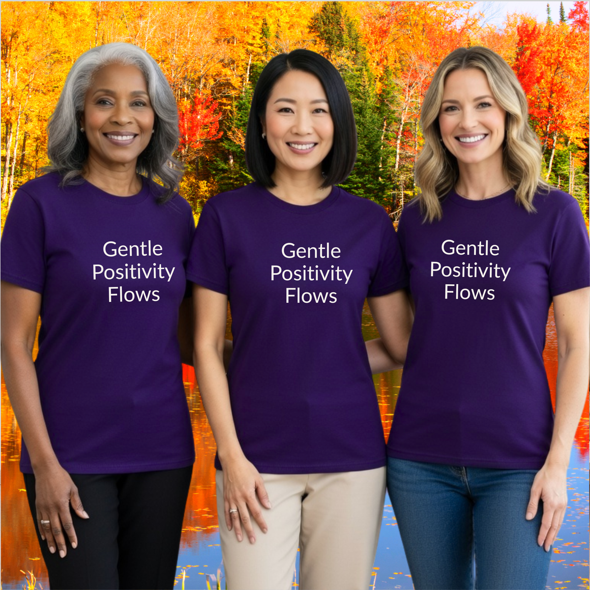 Gentle Positivity Flows - Unisex T-shirt - Soft Style 100% Cotton