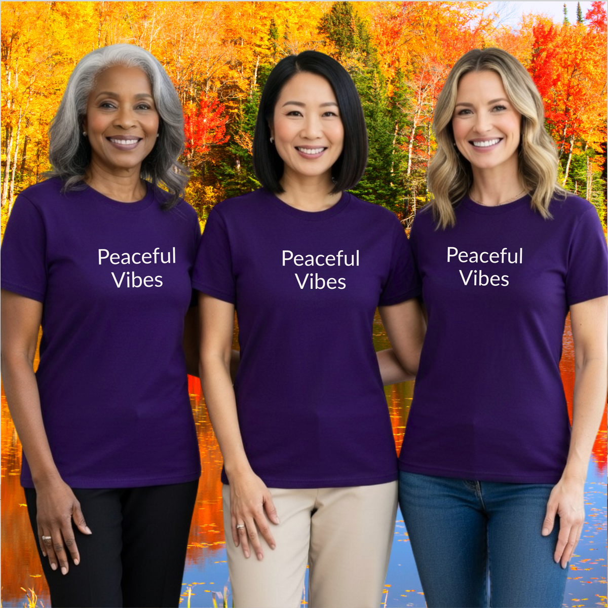 Peaceful Vibes - Unisex T-shirt - Soft Style 100% Cotton