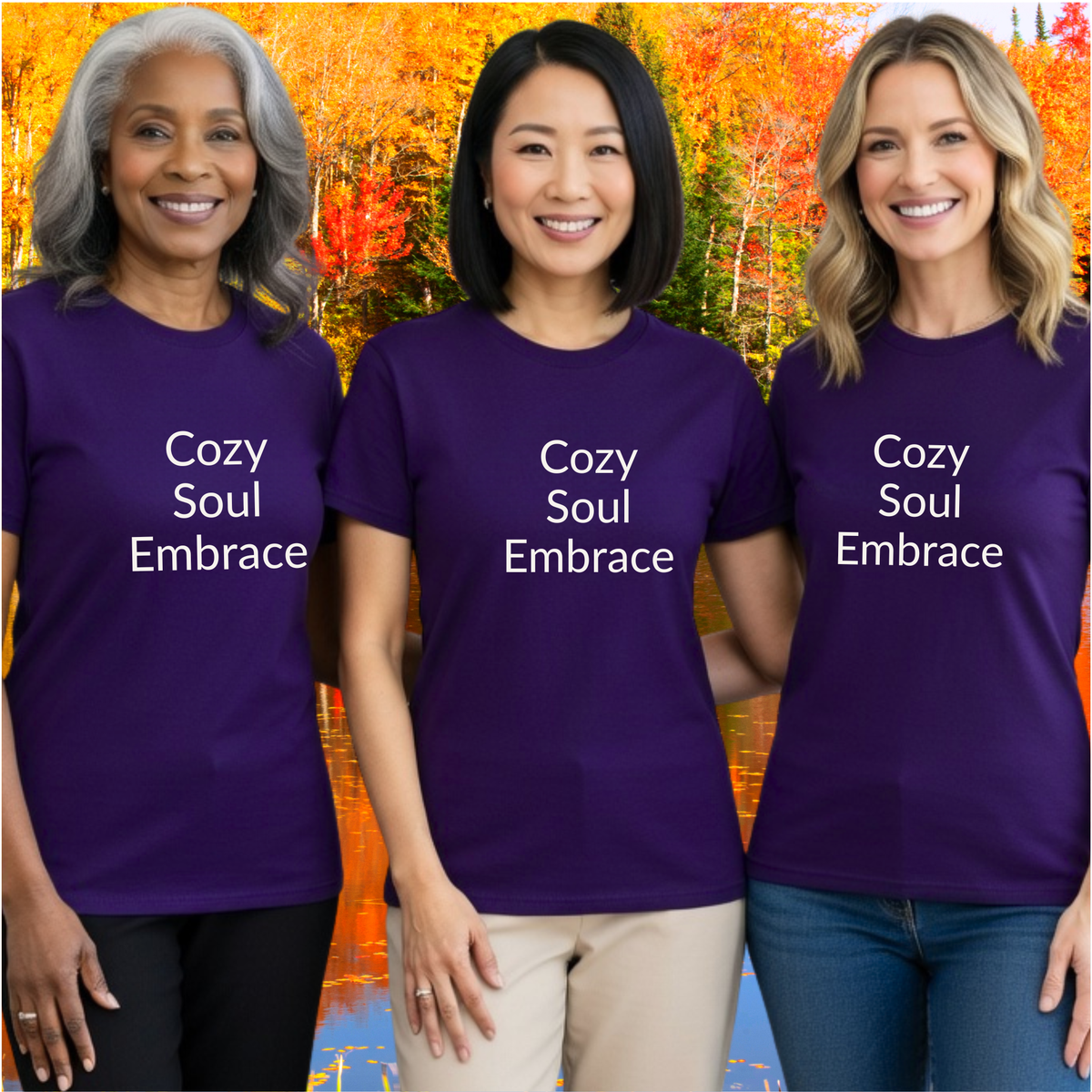 Cozy Soul Embrace - Unisex T-shirt - Soft Style 100% Cotton