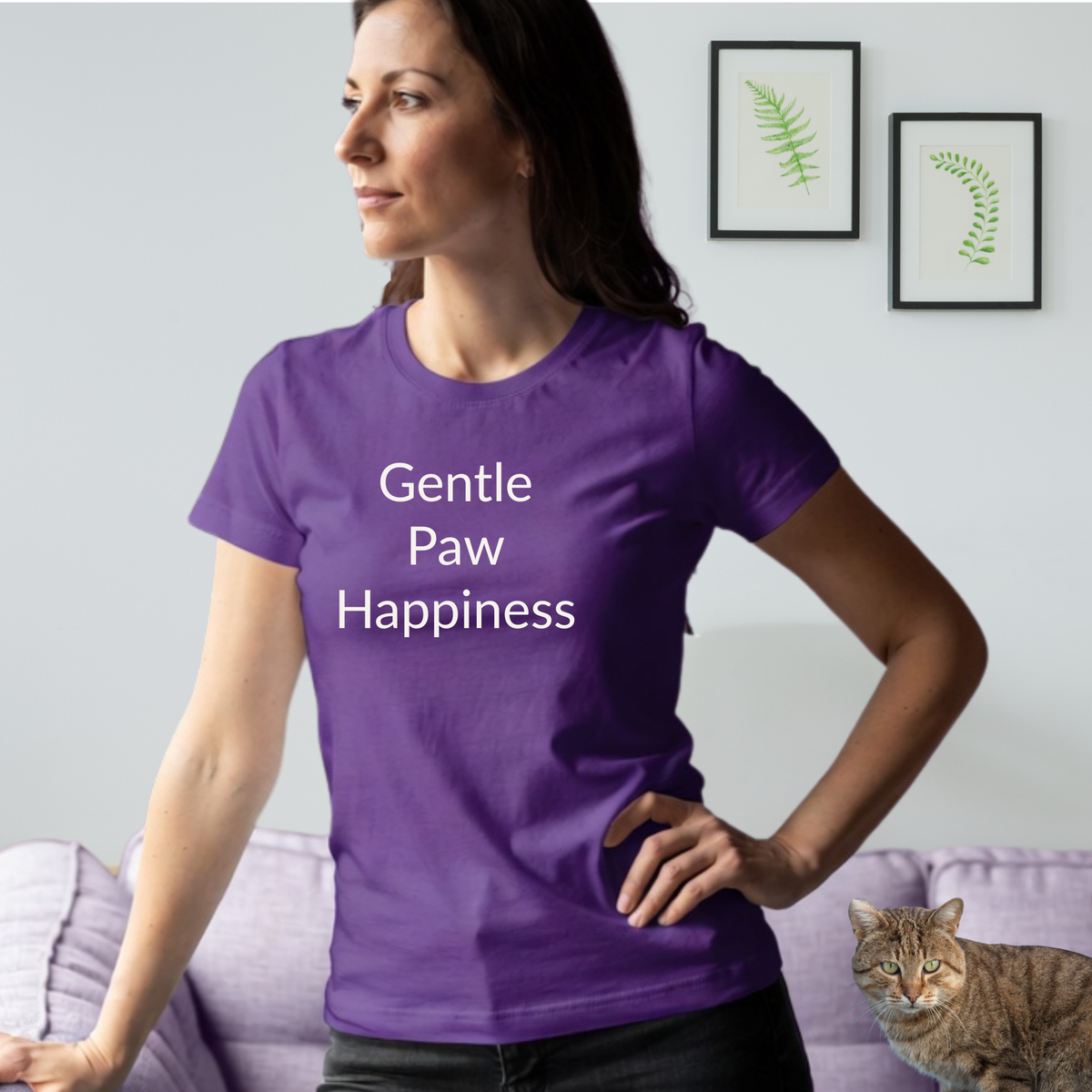 Gentle Paw Happiness - Unisex T-shirt - Soft Style 100% Cotton
