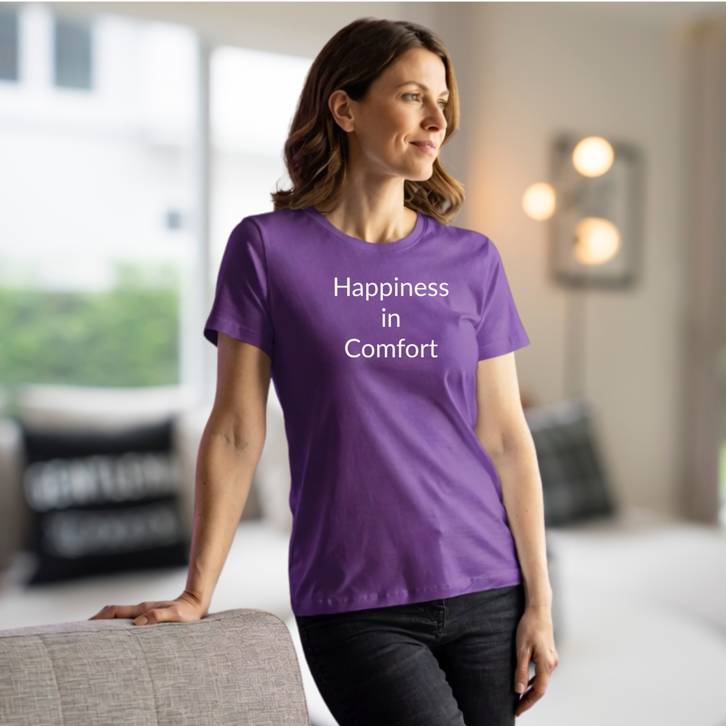 Happiness in Comfort - Unisex T-shirt - Soft Style 100% Cotton