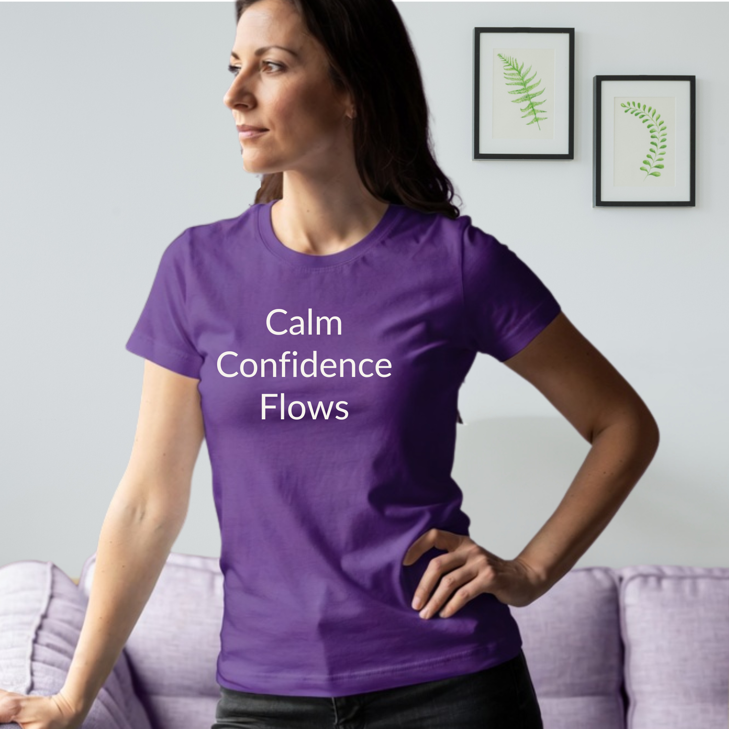Calm Confidence Flows - Unisex T-shirt - Soft Style 100% Cotton