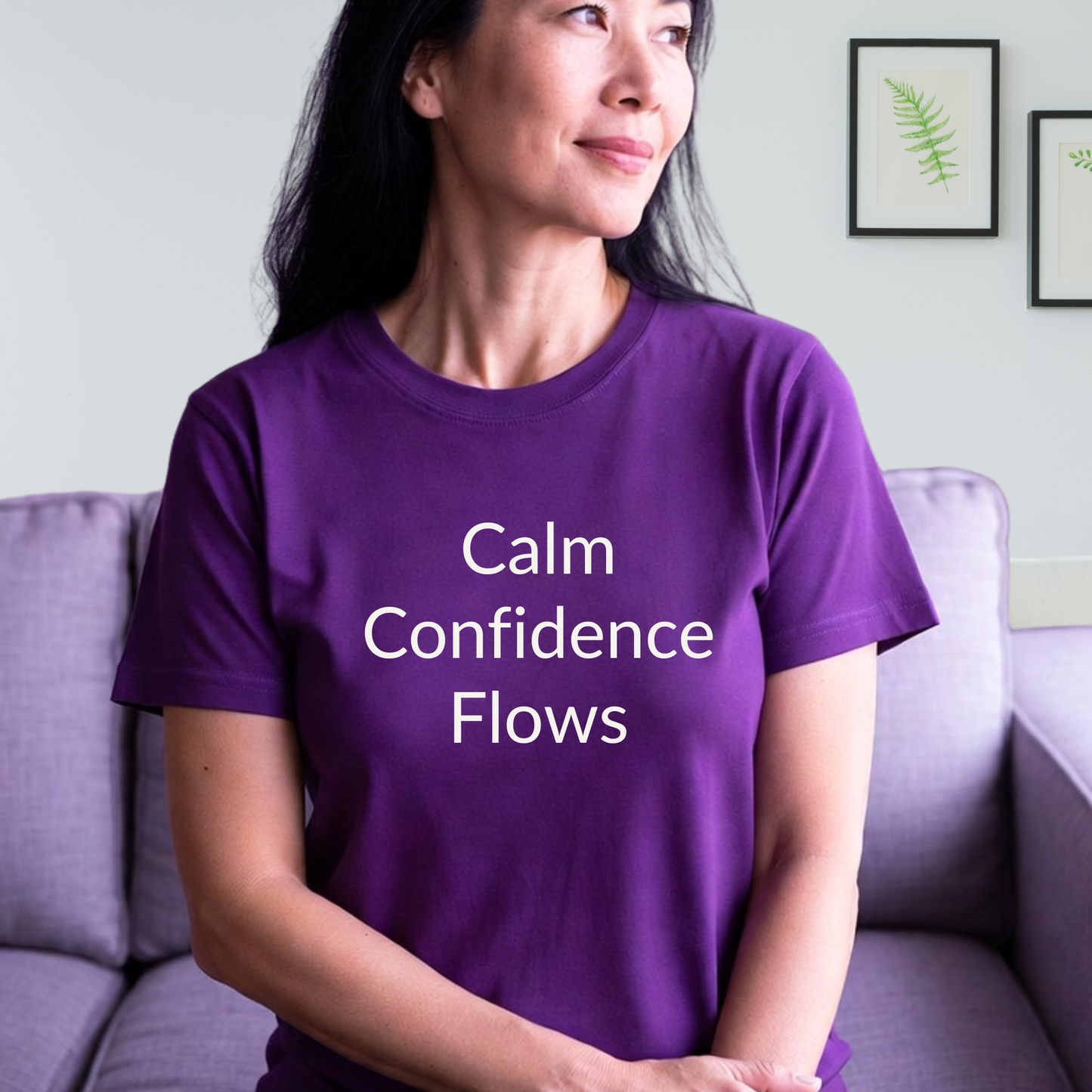 Calm Confidence Flows - Unisex T-shirt - Soft Style 100% Cotton